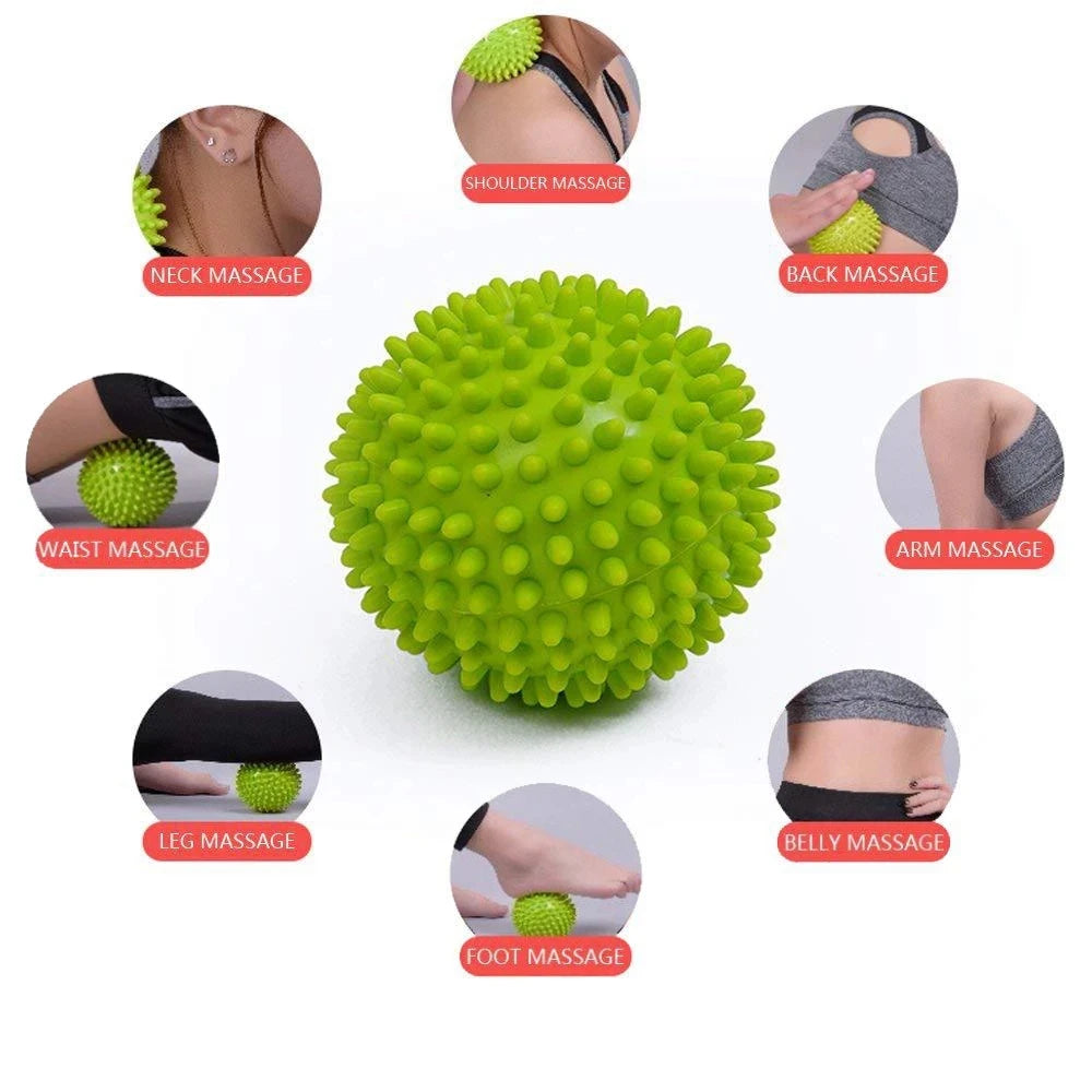 Durable PVC Spiked Massage Ball - Trigger Point Muscle Relief Tool for Women