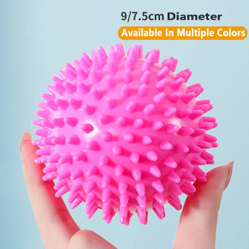 Durable PVC Spiked Massage Ball - Trigger Point Muscle Relief Tool for Women