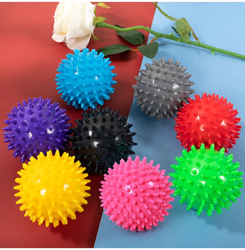 Durable PVC Spiked Massage Ball - Trigger Point Muscle Relief Tool for Women