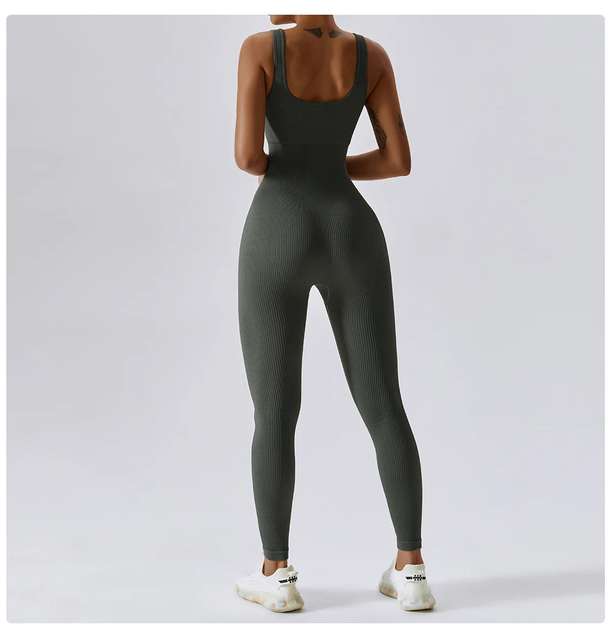 Seamless One-Piece Yoga Suit - Fitness Bodysuit for Women