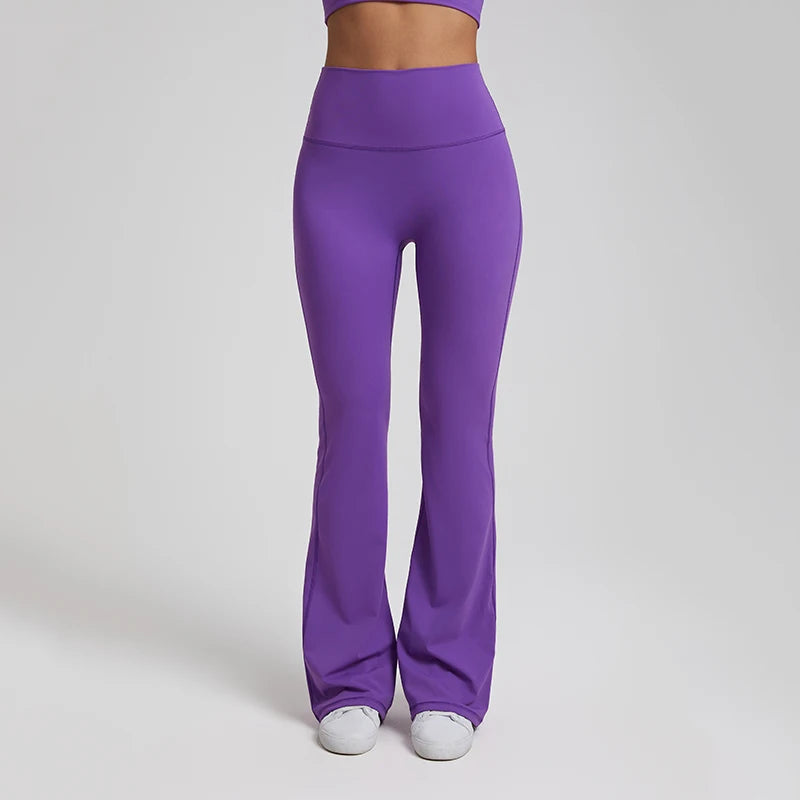 Buttery Soft High Waist Flare Leggings for Women - Yoga & Workout Pants