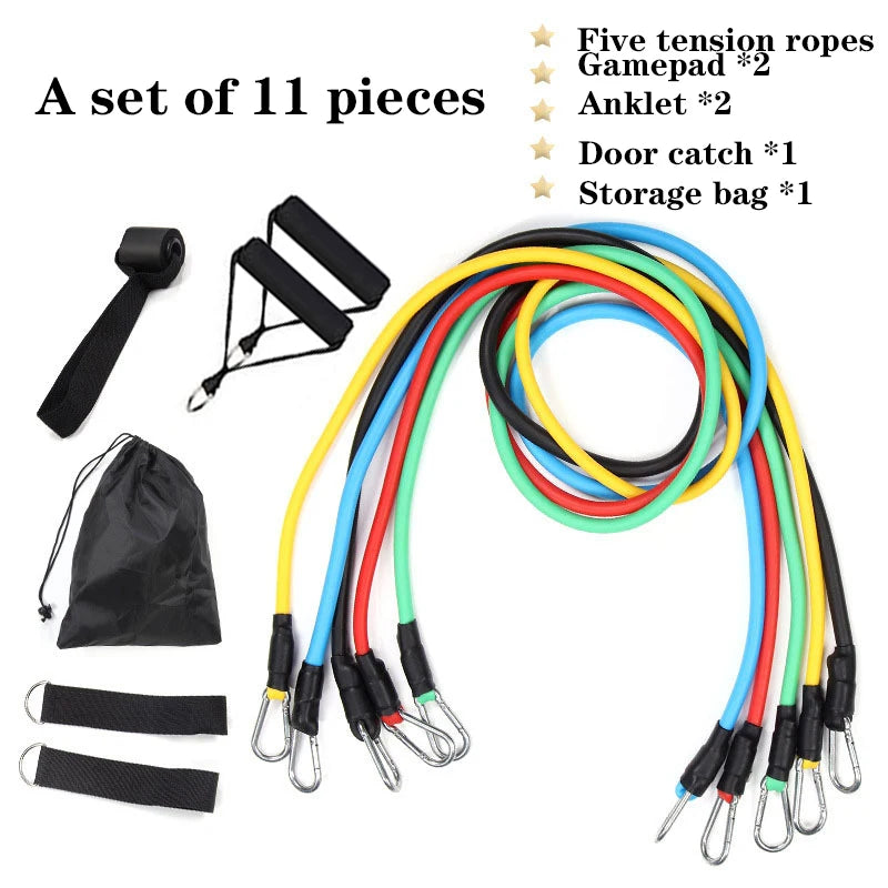 11-Piece Resistance Bands Set