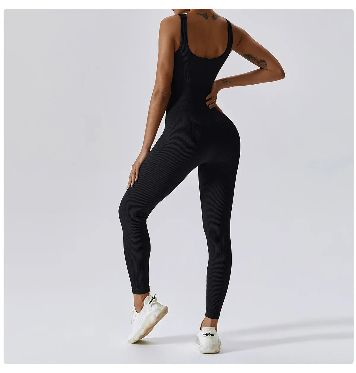 Seamless One-Piece Yoga Suit - Fitness Bodysuit for Women