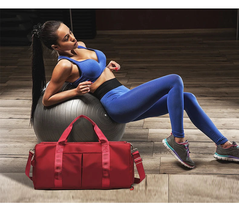 Gym Bag for Women - Waterproof Dry-Wet Separation Fitness Shoulder Bag