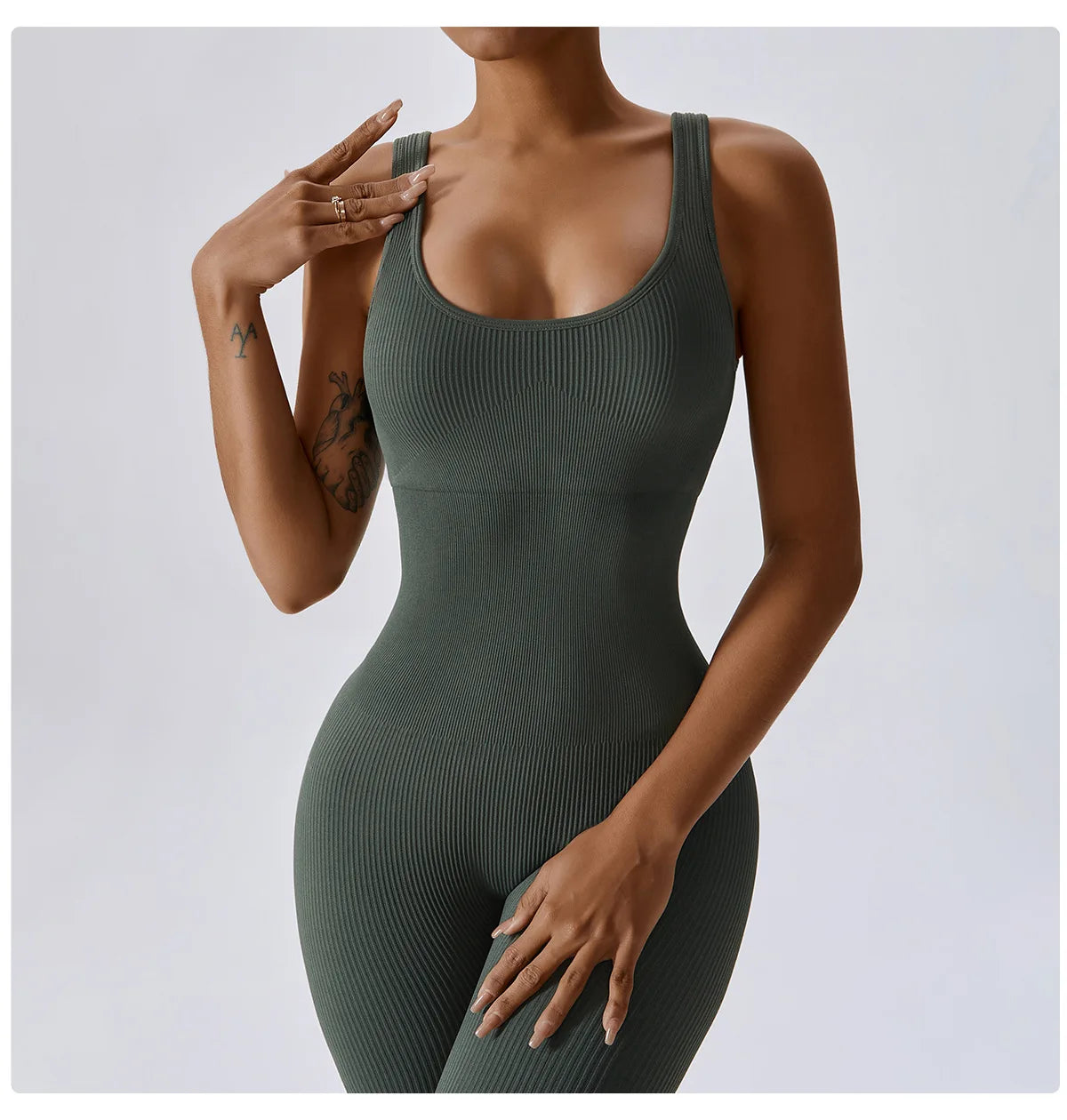 Seamless One-Piece Yoga Suit - Fitness Bodysuit for Women