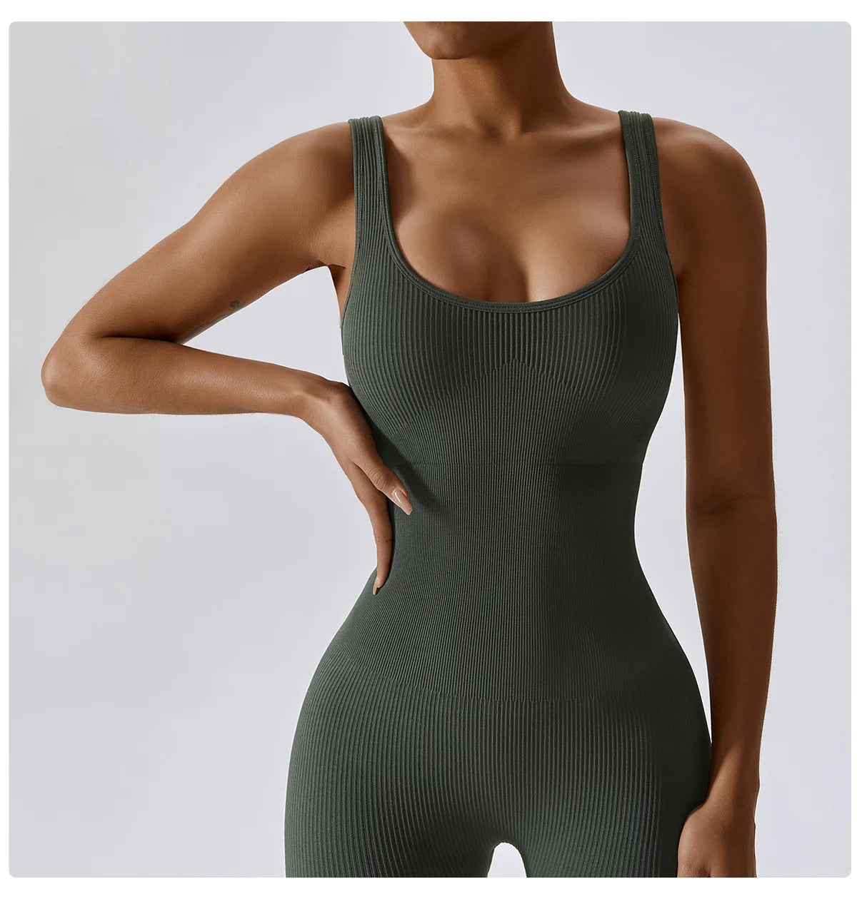 Seamless One-Piece Yoga Suit - Fitness Bodysuit for Women