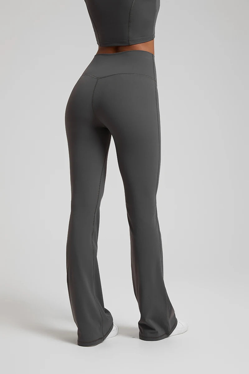 Buttery Soft High Waist Flare Leggings for Women - Yoga & Workout Pants