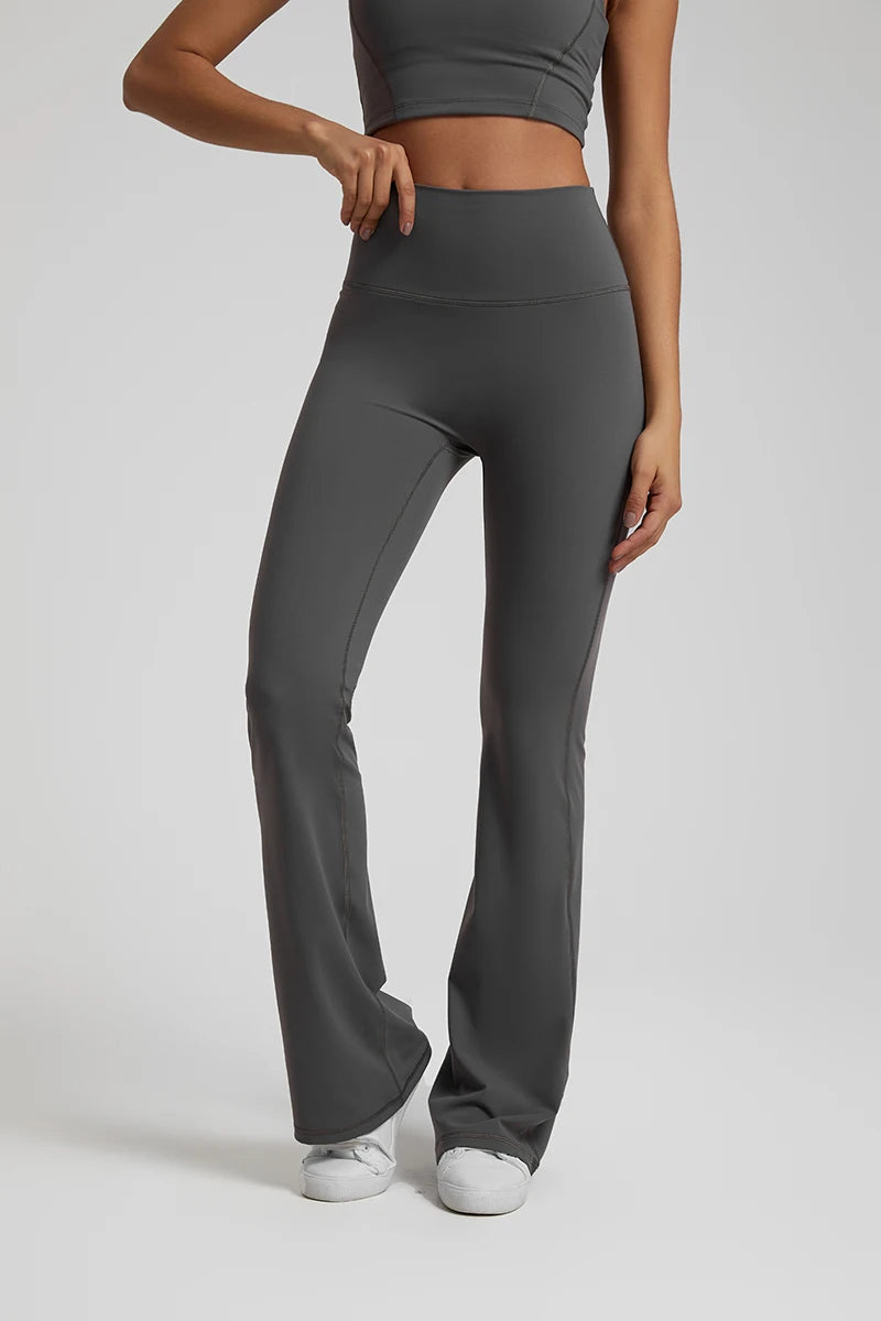 Buttery Soft High Waist Flare Leggings for Women - Yoga & Workout Pants