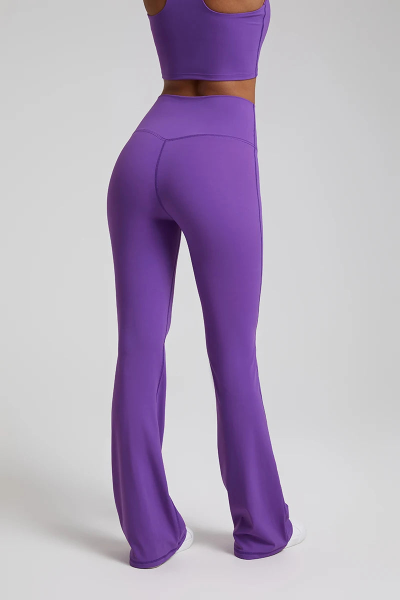 Buttery Soft High Waist Flare Leggings for Women - Yoga & Workout Pants