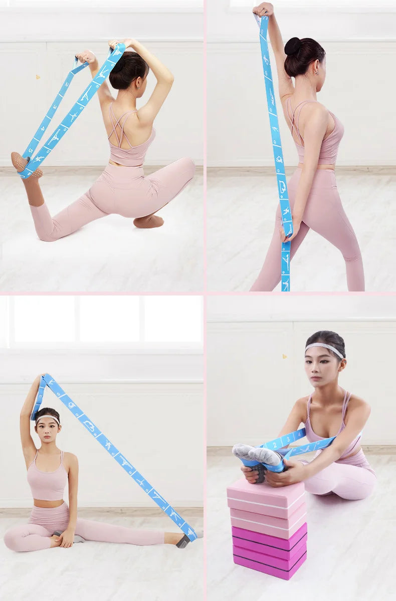 Upgraded Yoga Elastic Band for Stretching, Pilates, and Resistance Training