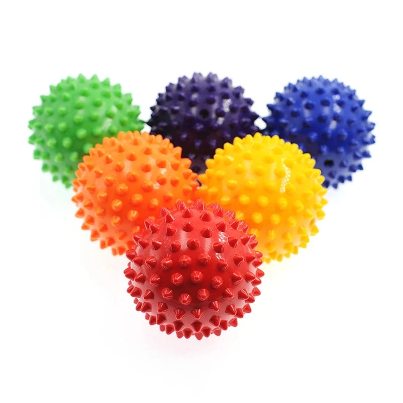 PVC 7.5cm Spiked Yoga Massage Ball - Relaxation and Decompression Tool