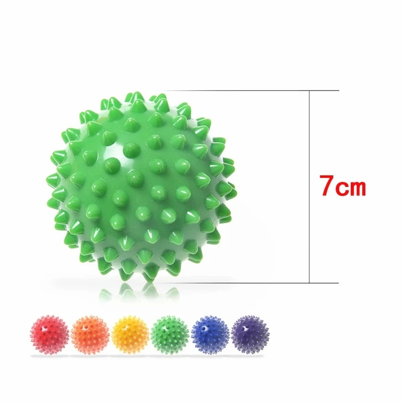 PVC 7.5cm Spiked Yoga Massage Ball - Relaxation and Decompression Tool