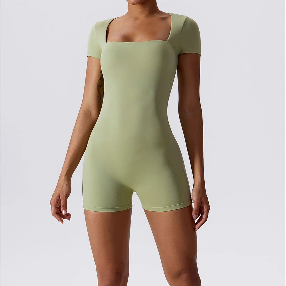 Yoga Suit Women's Short One-Piece Sports Suit