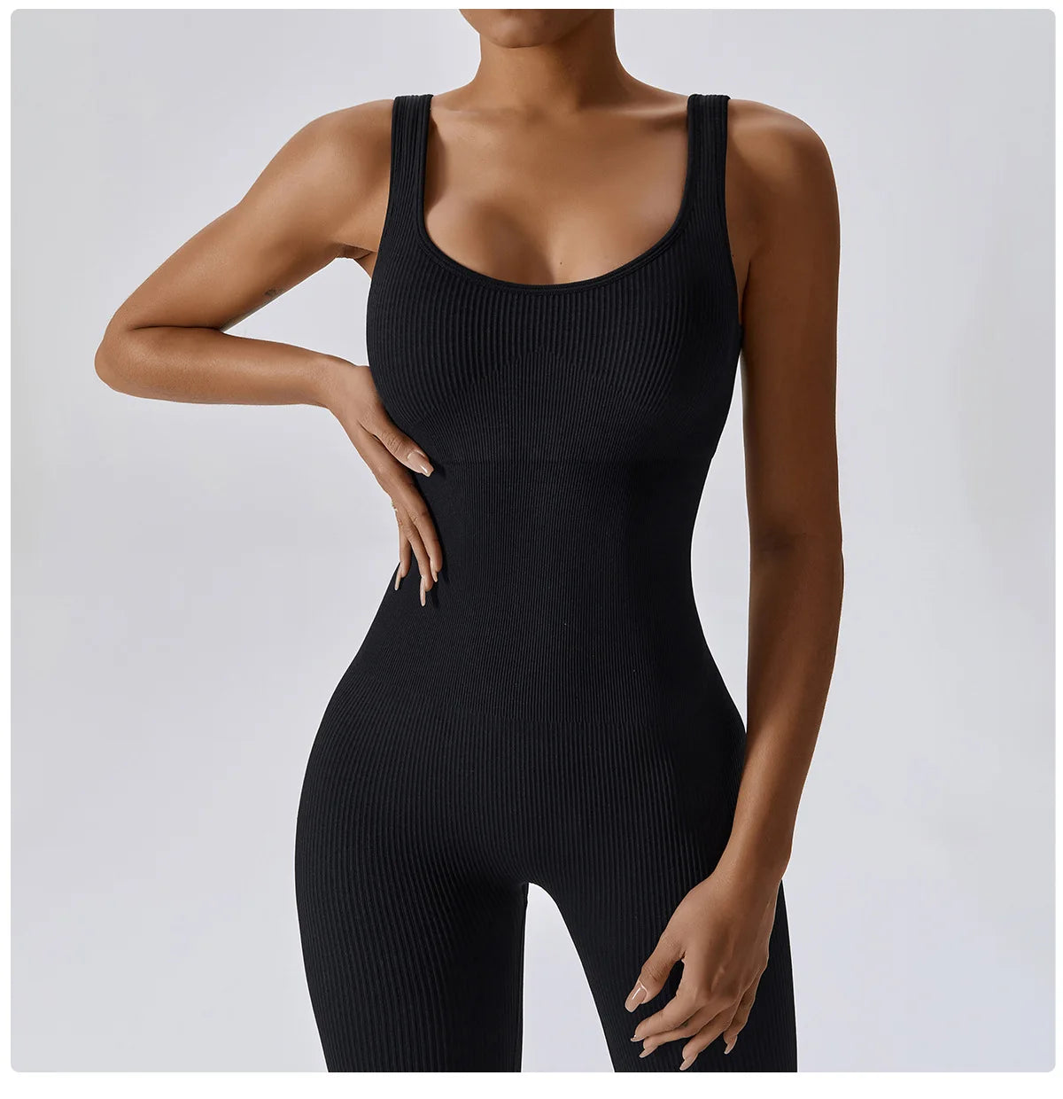 Seamless One-Piece Yoga Suit - Fitness Bodysuit for Women