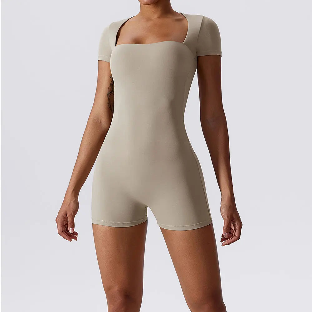 Yoga Suit Women's Short One-Piece Sports Suit