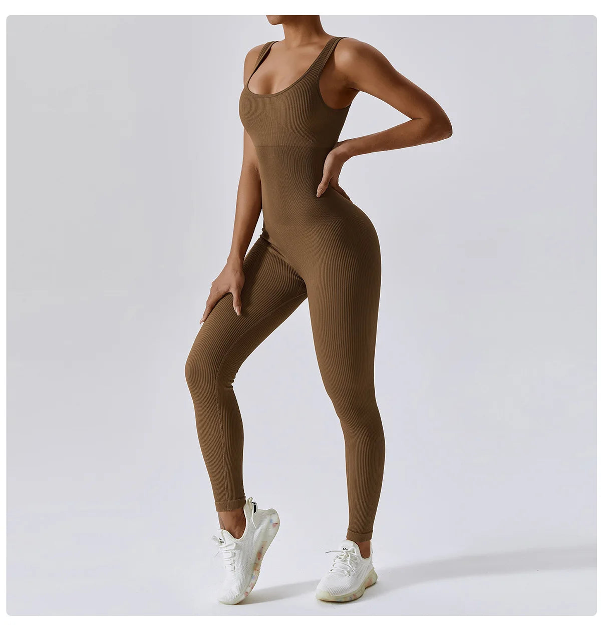 Seamless One-Piece Yoga Suit - Fitness Bodysuit for Women