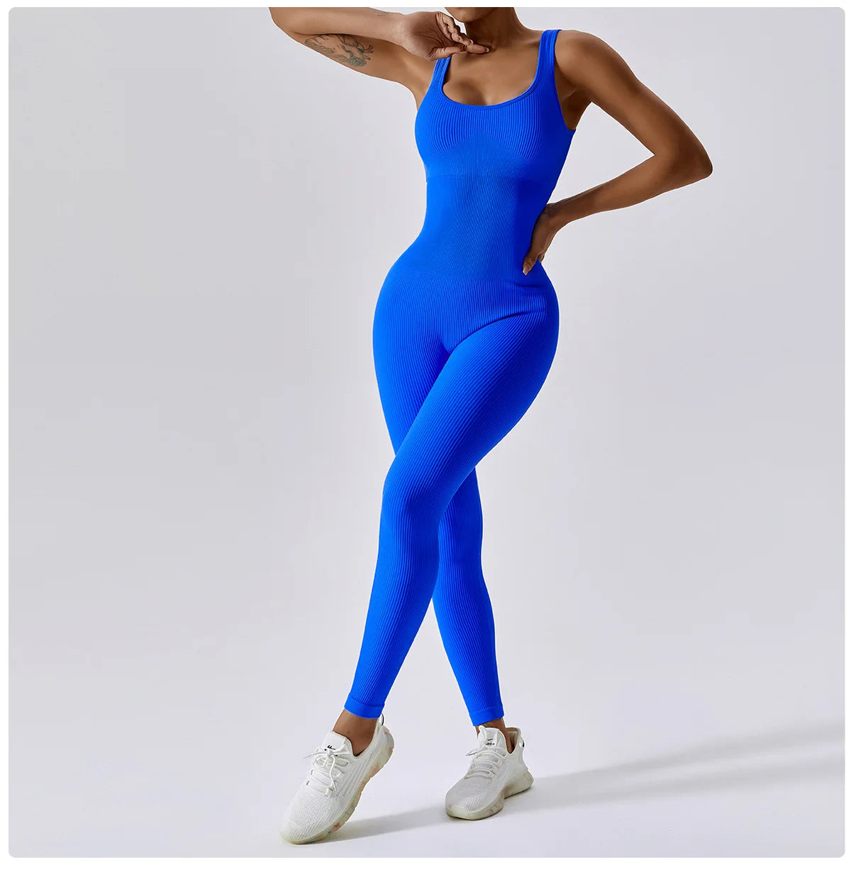 Seamless One-Piece Yoga Suit - Fitness Bodysuit for Women