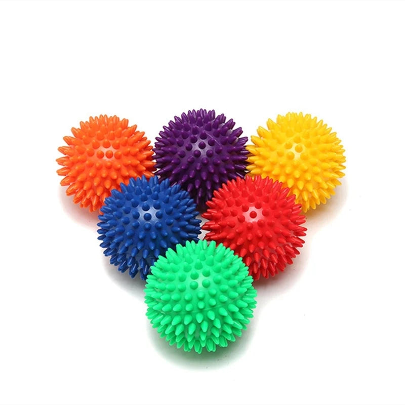 PVC 7.5cm Spiked Yoga Massage Ball - Relaxation and Decompression Tool