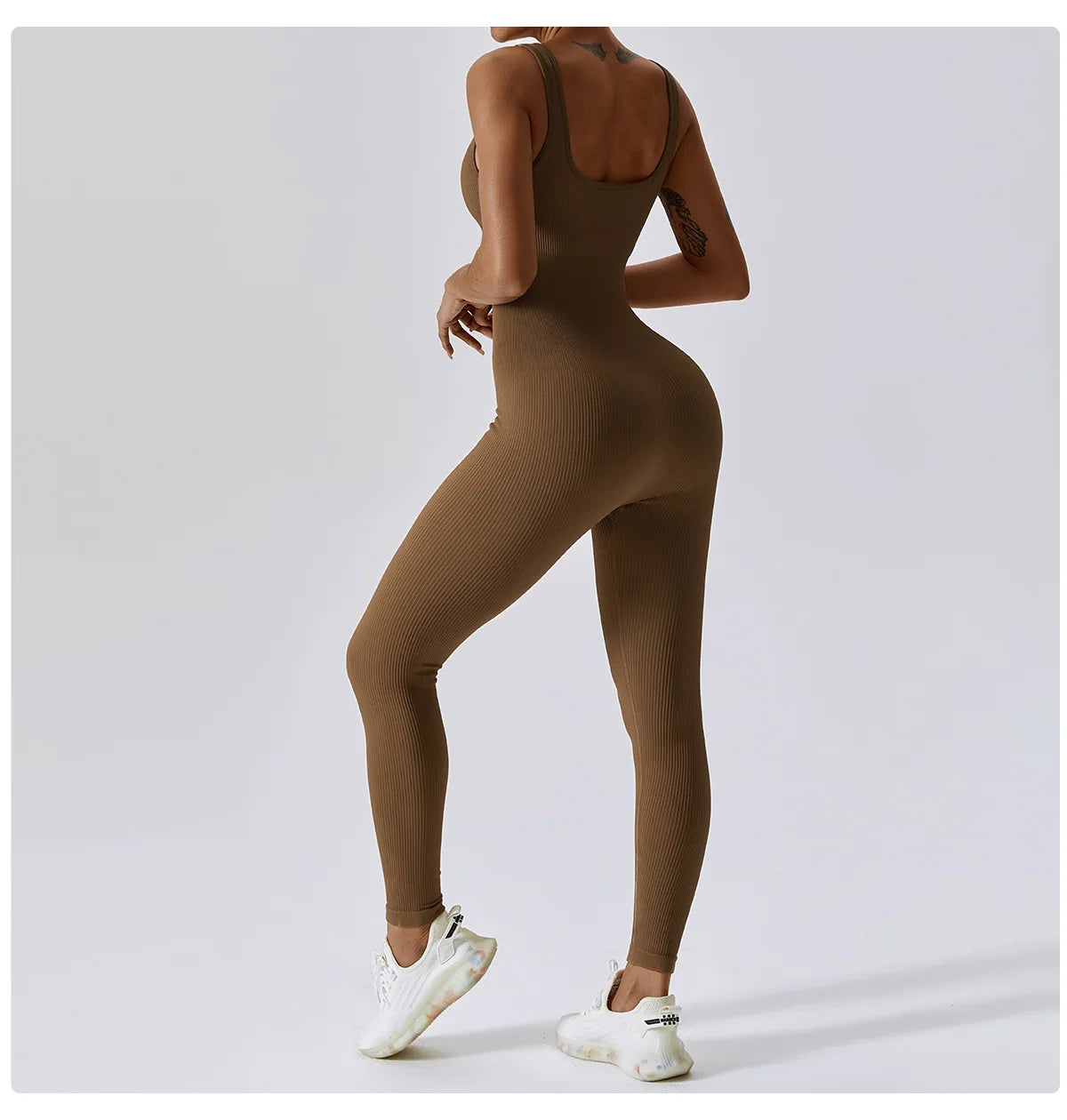 Seamless One-Piece Yoga Suit - Fitness Bodysuit for Women