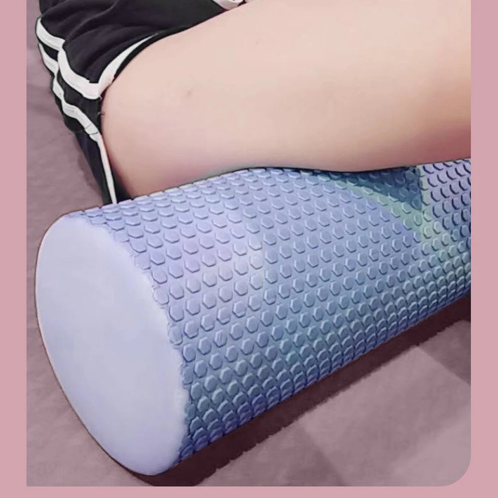 Yoga Foam Roller - Enhanced EVA Foam Cylinder for Pilates & Home Workouts