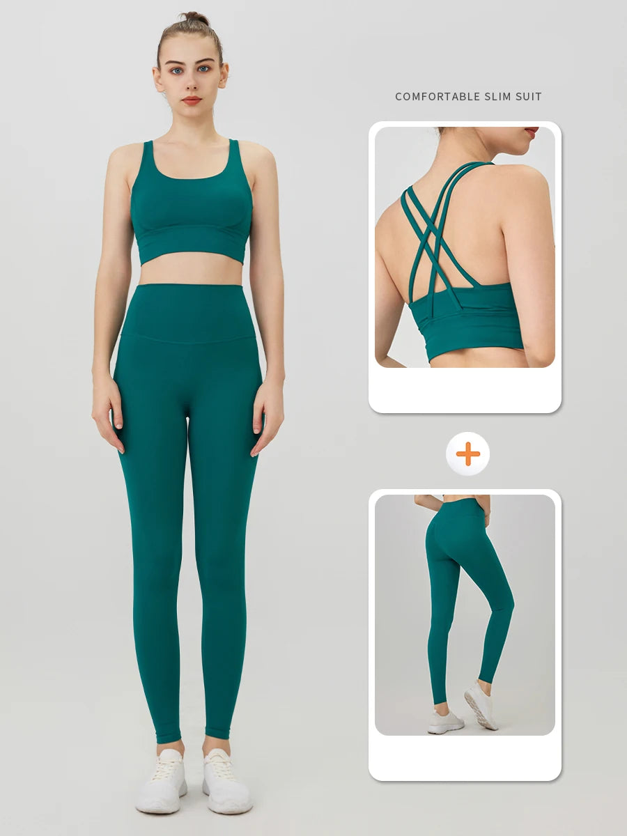 Sports Bra & Leggings Fitness Set