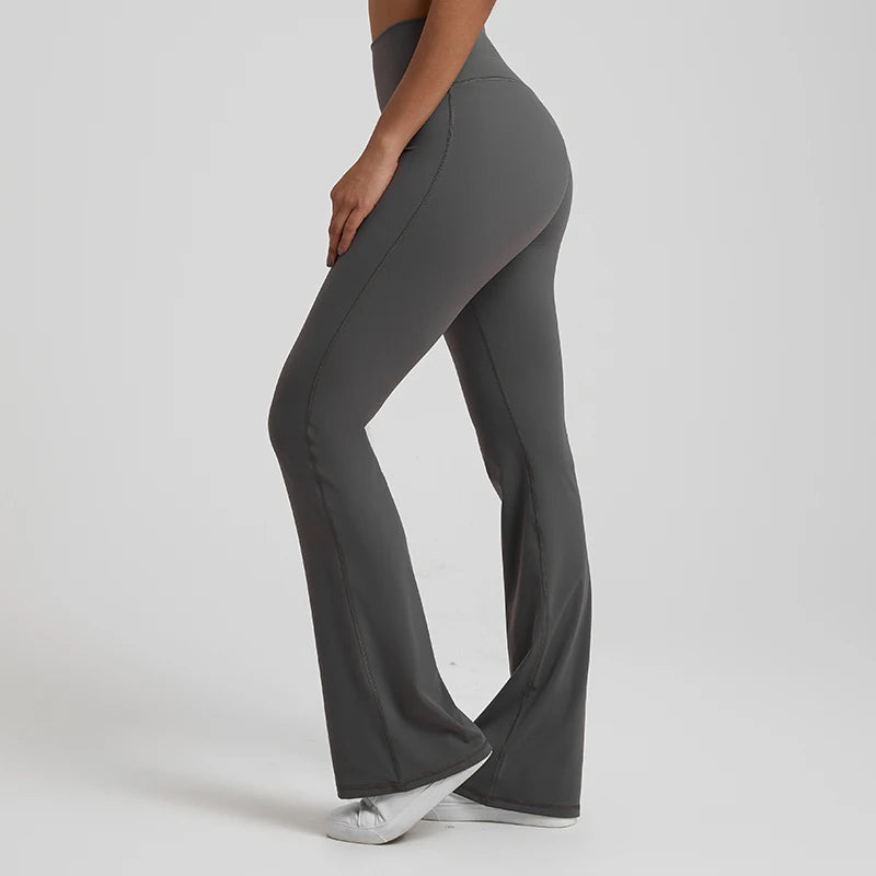 Buttery Soft High Waist Flare Leggings for Women - Yoga & Workout Pants