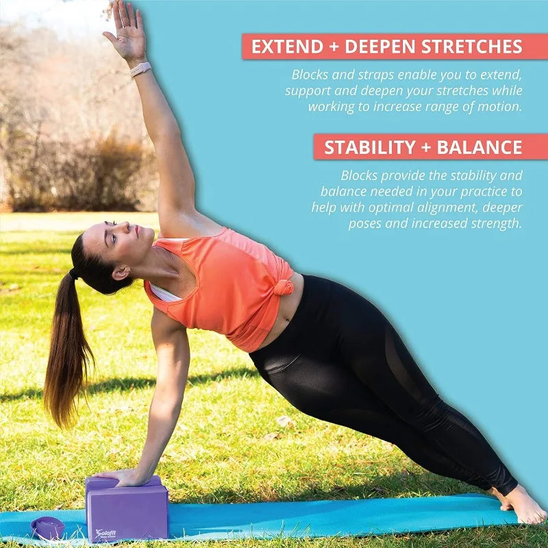 Yoga Blocks and Strap Set