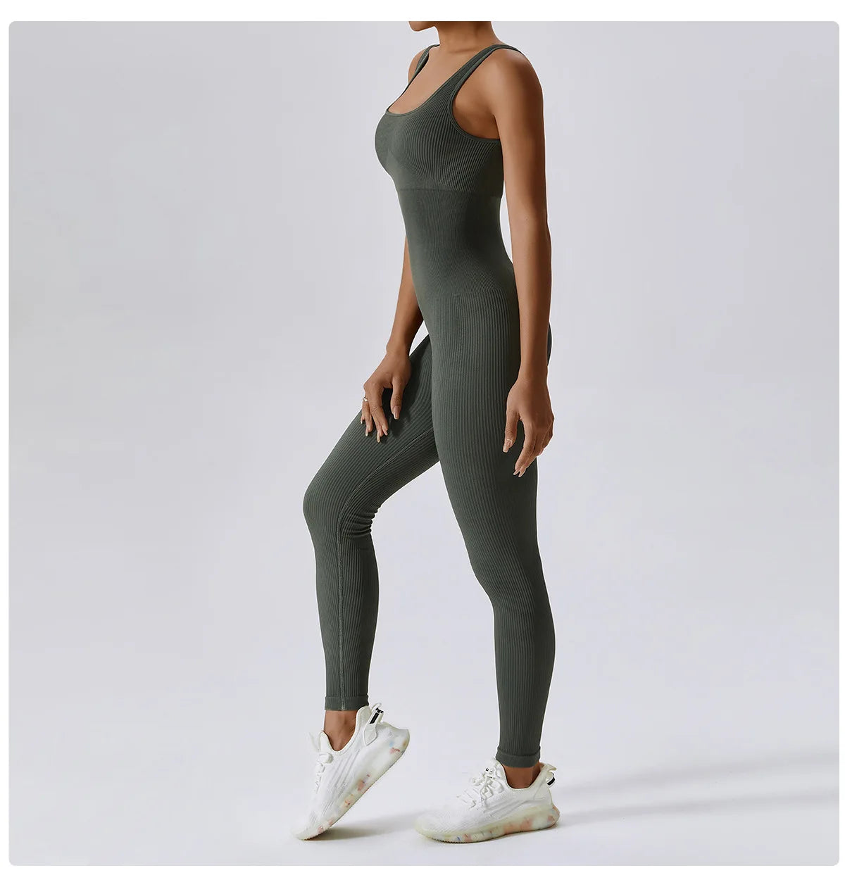 Seamless One-Piece Yoga Suit - Fitness Bodysuit for Women