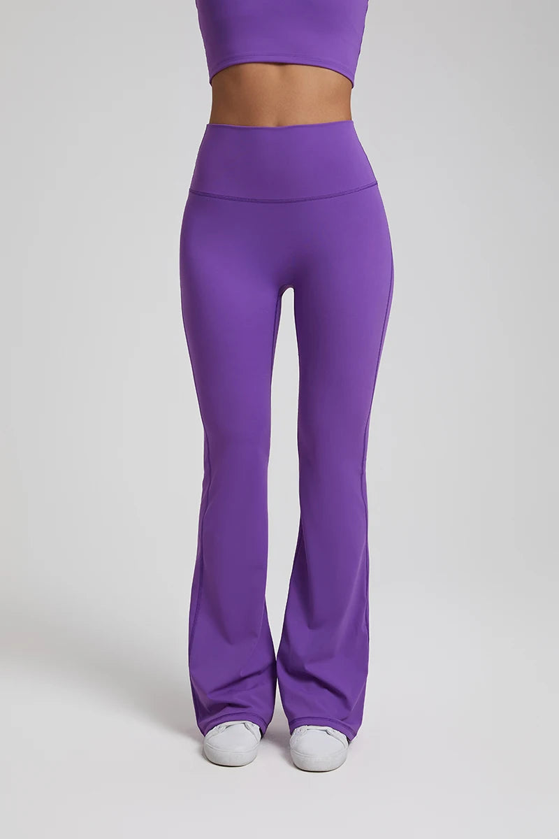 Buttery Soft High Waist Flare Leggings for Women - Yoga & Workout Pants